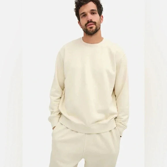 Mate The Label Men's Organic Fleece Crew Neck Sweatshirt Size M/L - Picture 1 of 9